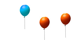 JS气球飘动动画特效代码