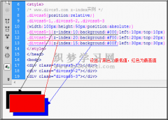 css z-index层重叠顺序