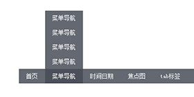 二级导航菜单nav方向代码