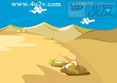 Flash设计绘制具有卡通风格的石头和山脉实例教程