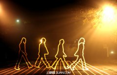 FireWorks制作人物暗夜里的光影涂鸦教程